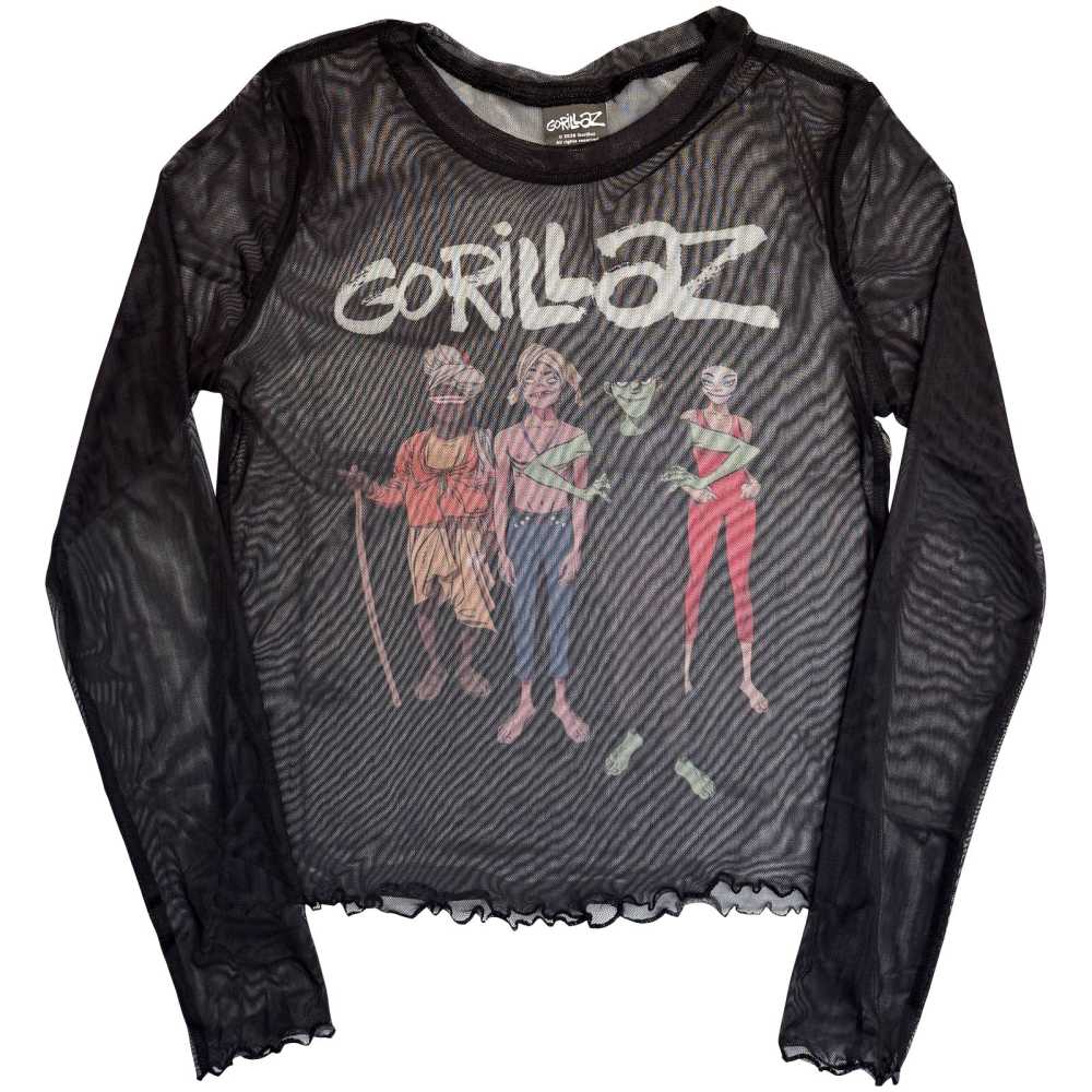 Gorillaz - The Mountain Group Crop top - Black